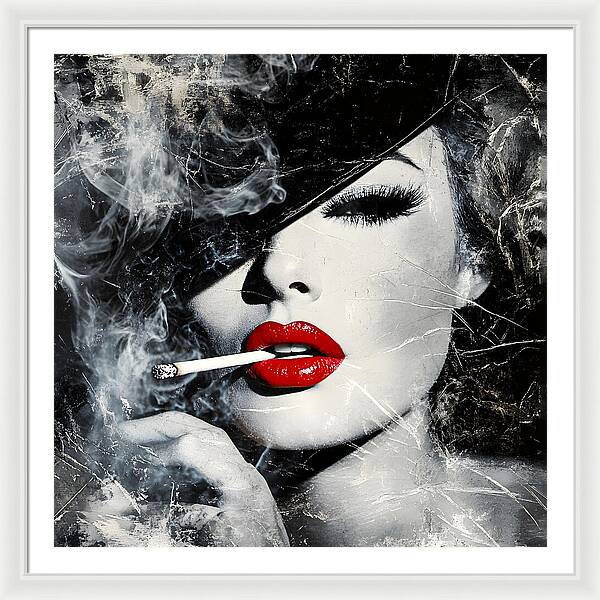 Smoky Seduction - Framed Print