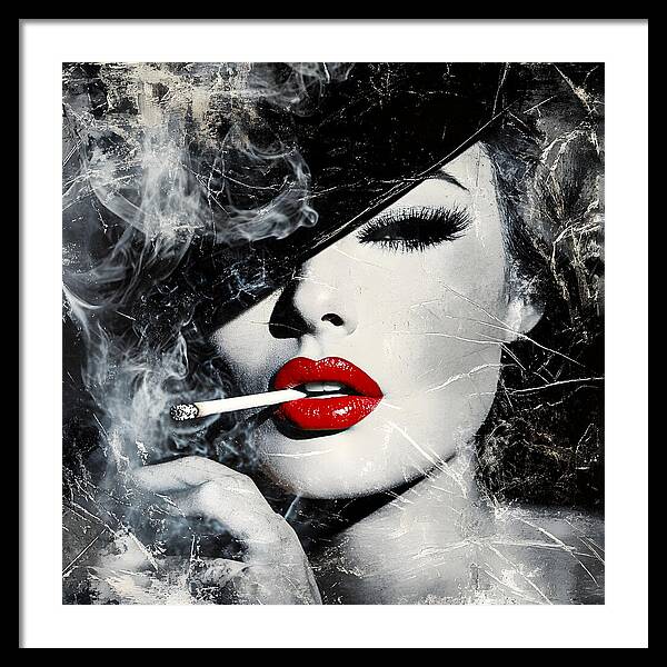 Smoky Seduction - Framed Print