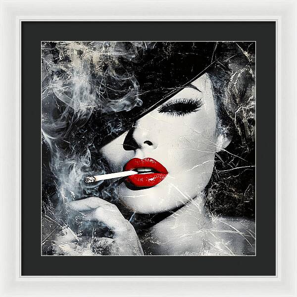 Smoky Seduction - Framed Print
