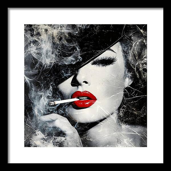 Smoky Seduction - Framed Print
