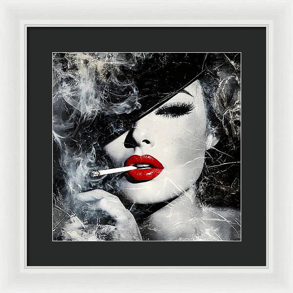 Smoky Seduction - Framed Print