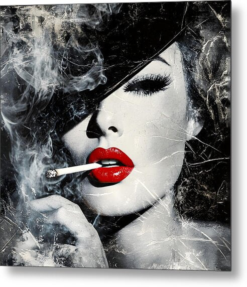 Smoky Seduction - Metal Print