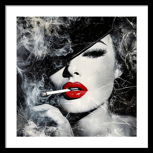 Smoky Seduction - Framed Print