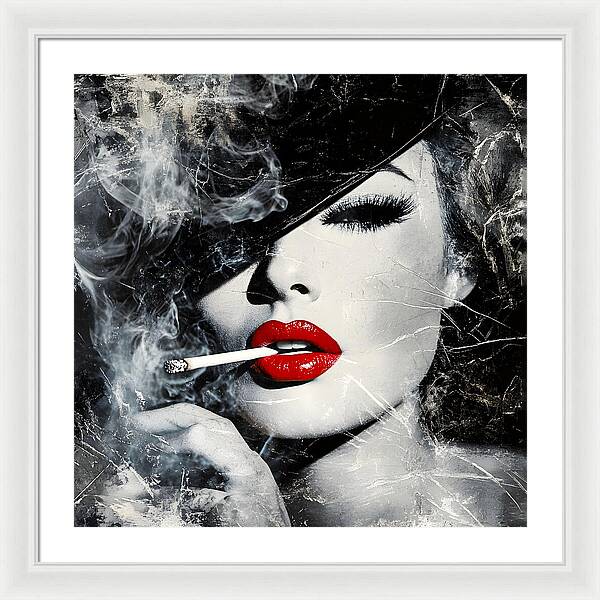Smoky Seduction - Framed Print