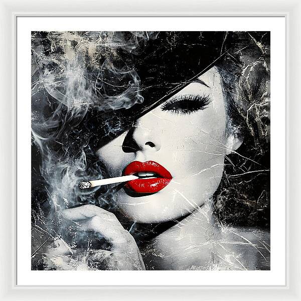 Smoky Seduction - Framed Print