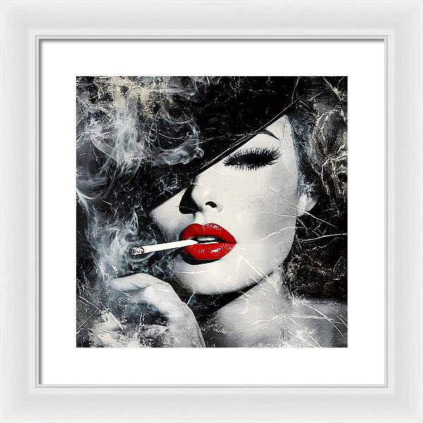 Smoky Seduction - Framed Print