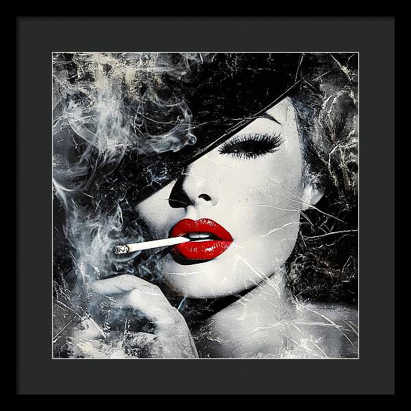 Smoky Seduction - Framed Print