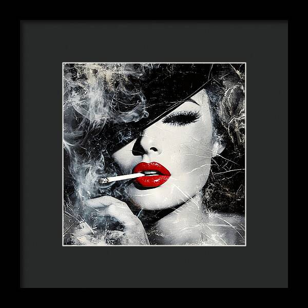 Smoky Seduction - Framed Print