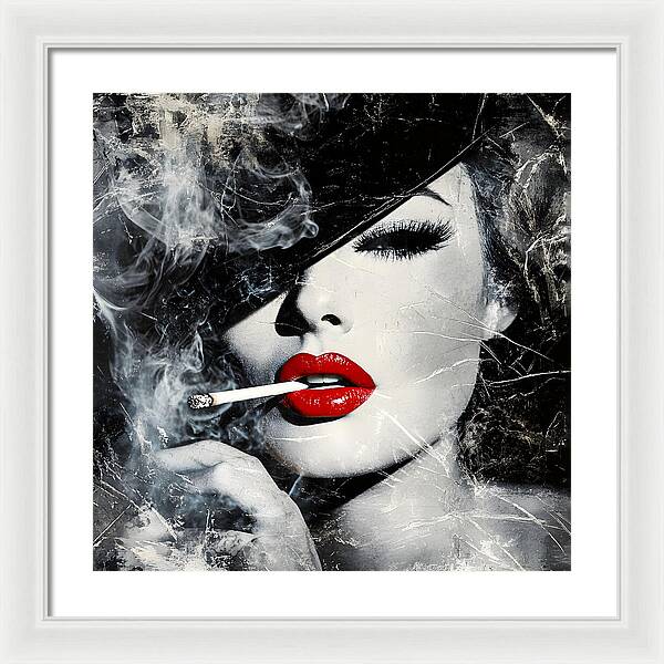 Smoky Seduction - Framed Print