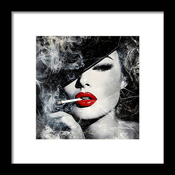 Smoky Seduction - Framed Print