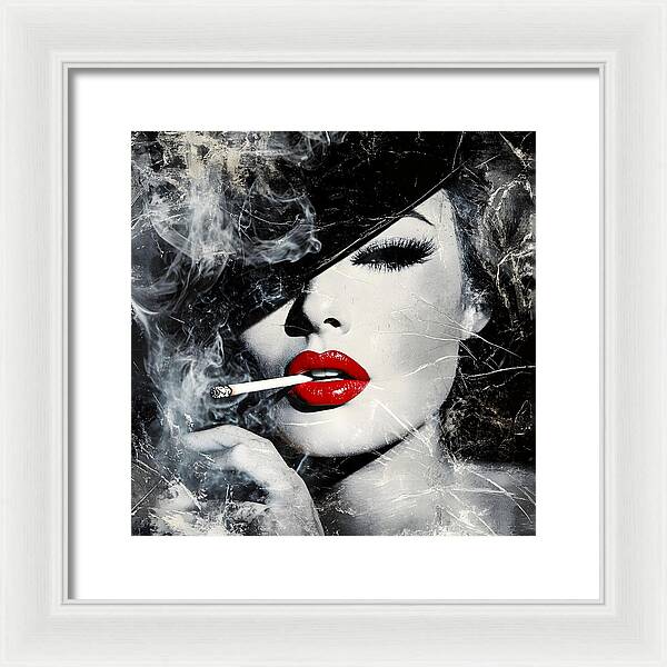 Smoky Seduction - Framed Print