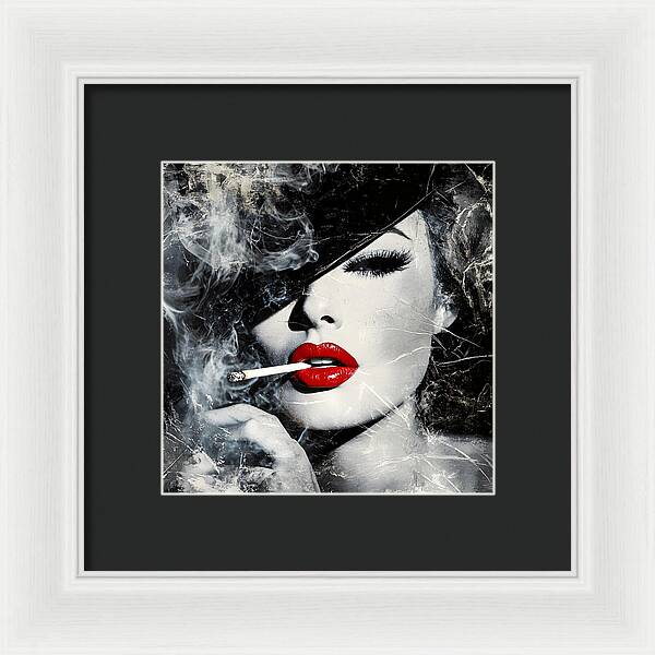 Smoky Seduction - Framed Print