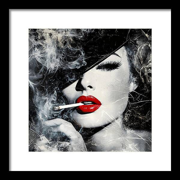 Smoky Seduction - Framed Print