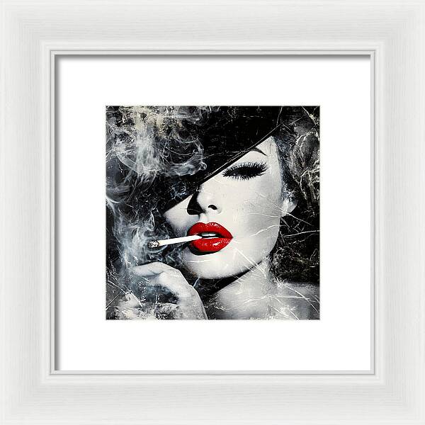 Smoky Seduction - Framed Print