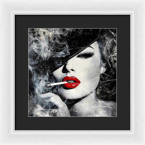 Smoky Seduction - Framed Print