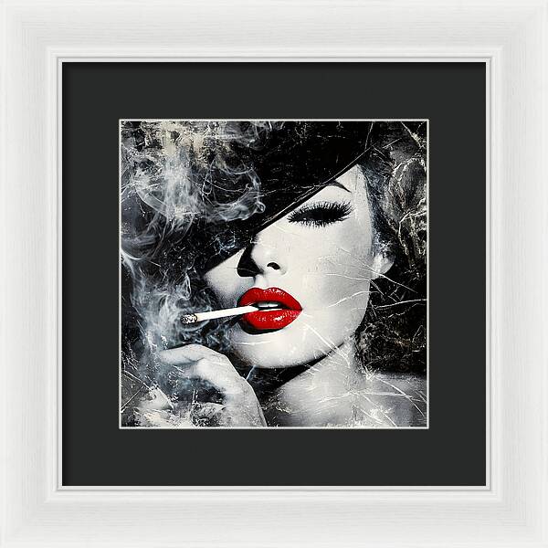 Smoky Seduction - Framed Print