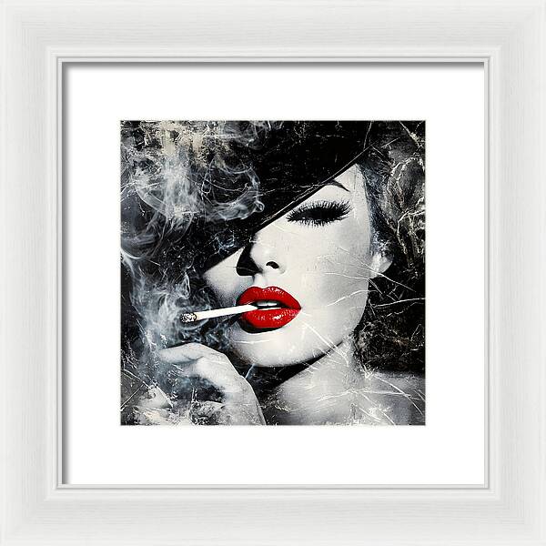 Smoky Seduction - Framed Print