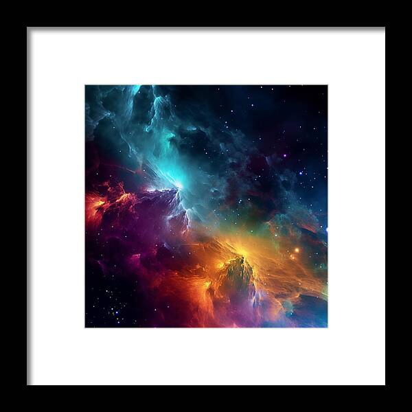 Space Mountains - Framed Print