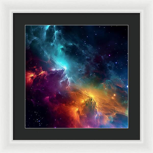 Space Mountains - Framed Print