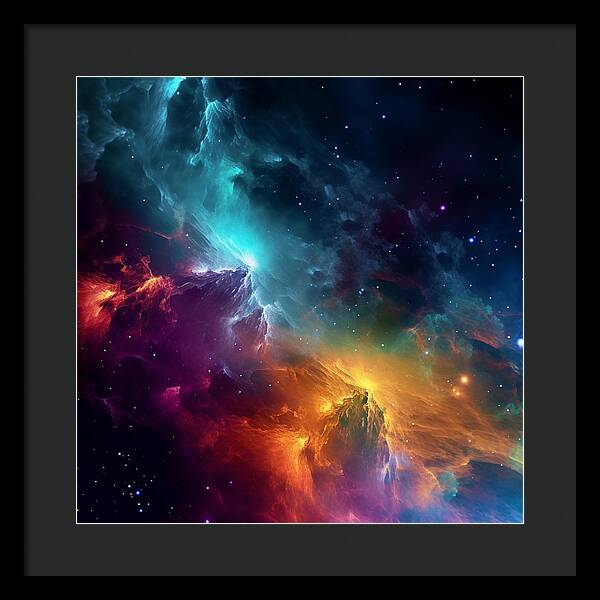 Space Mountains - Framed Print