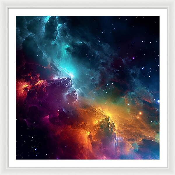 Space Mountains - Framed Print