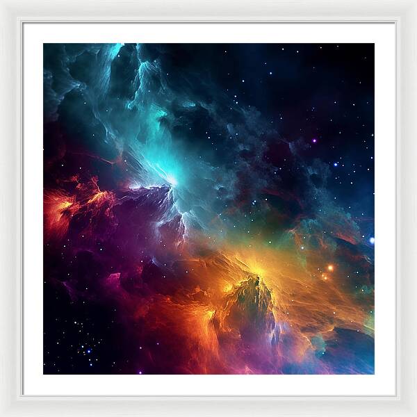 Space Mountains - Framed Print