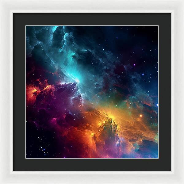 Space Mountains - Framed Print