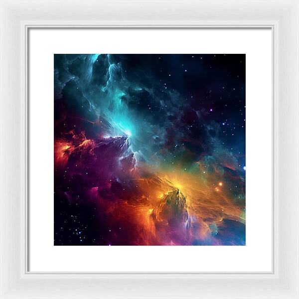 Space Mountains - Framed Print