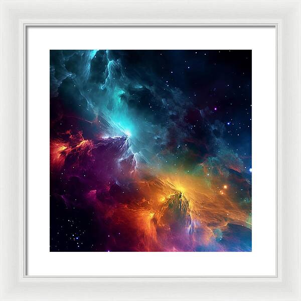 Space Mountains - Framed Print