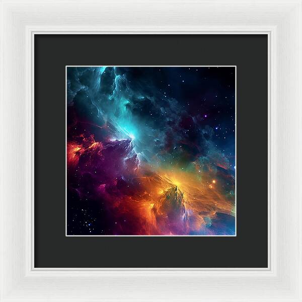 Space Mountains - Framed Print
