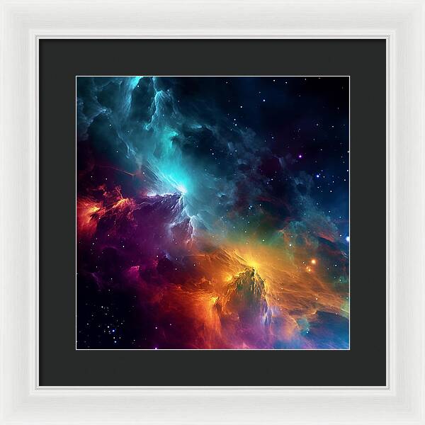 Space Mountains - Framed Print