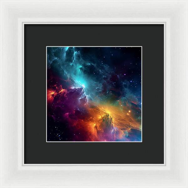 Space Mountains - Framed Print