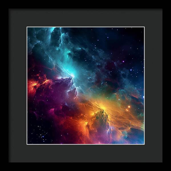 Space Mountains - Framed Print