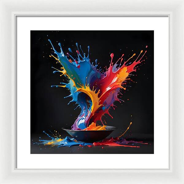 Splash of Creation - Framed Print