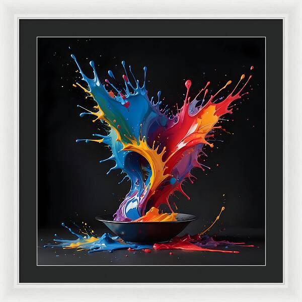 Splash of Creation - Framed Print