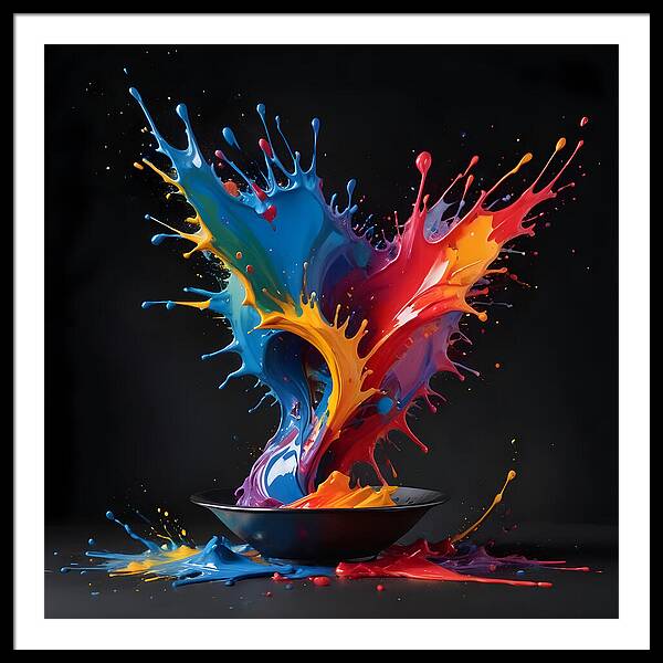 Splash of Creation - Framed Print