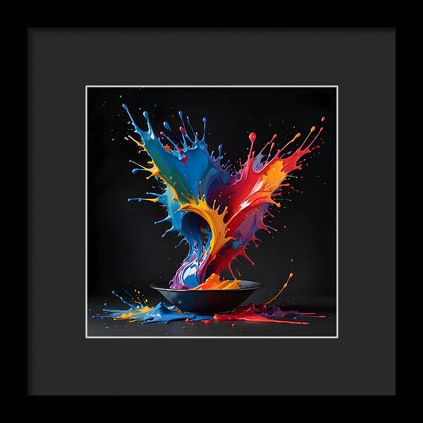 Splash of Creation - Framed Print