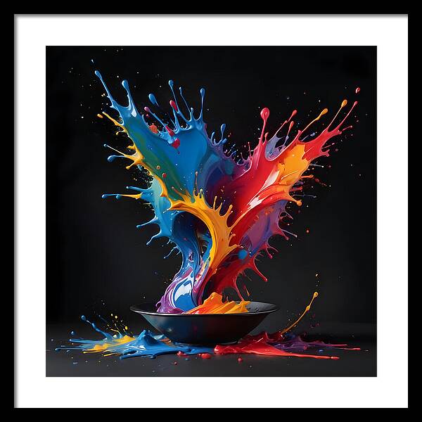 Splash of Creation - Framed Print