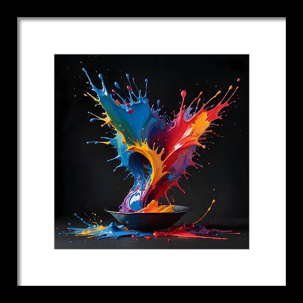 Splash of Creation - Framed Print