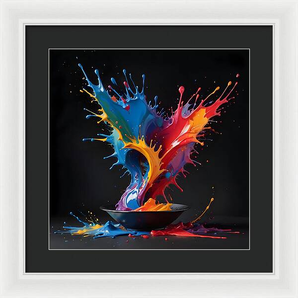 Splash of Creation - Framed Print