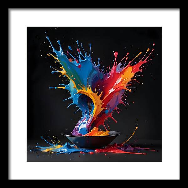 Splash of Creation - Framed Print