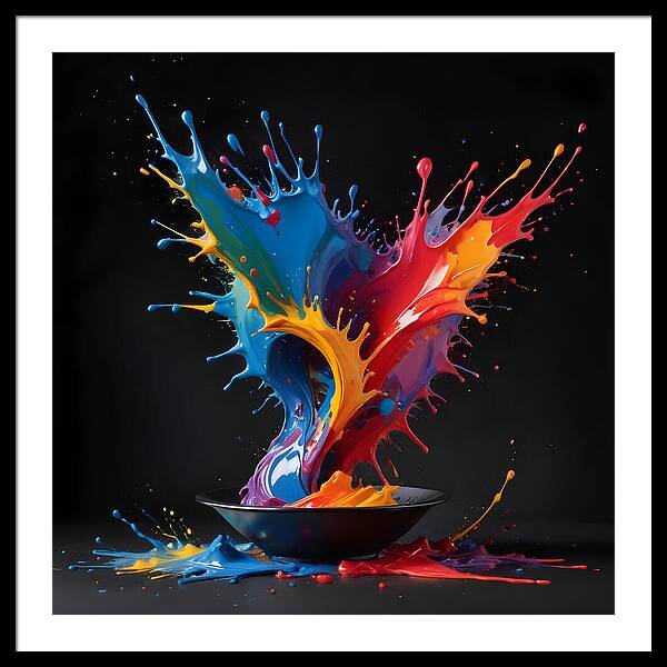 Splash of Creation - Framed Print