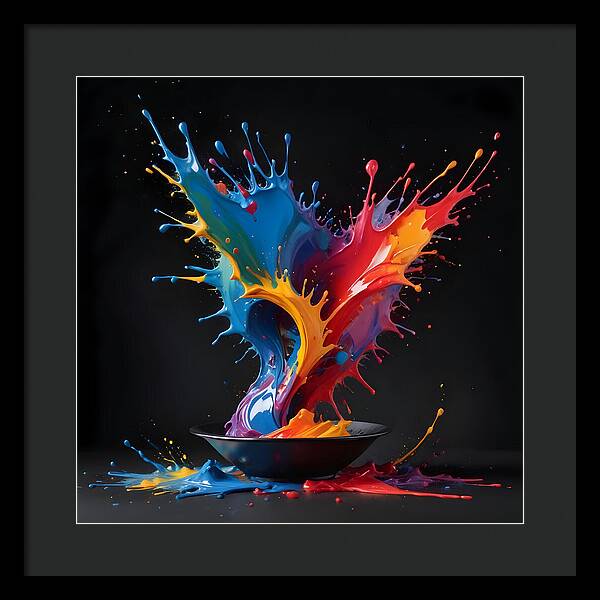 Splash of Creation - Framed Print
