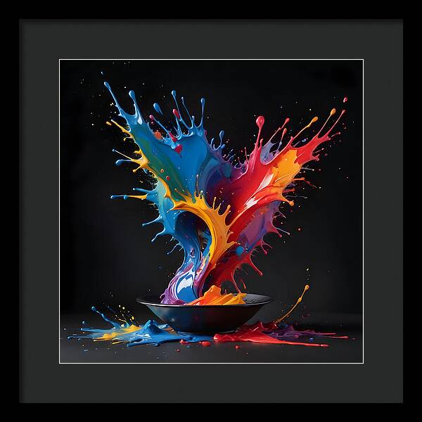 Splash of Creation - Framed Print
