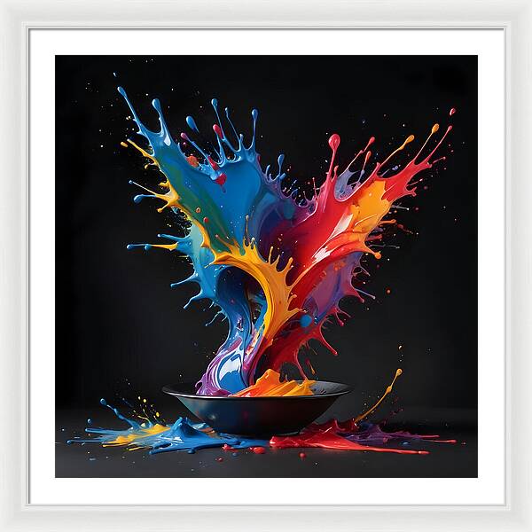 Splash of Creation - Framed Print