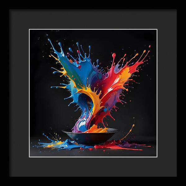 Splash of Creation - Framed Print
