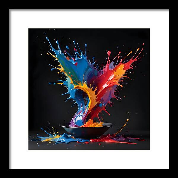 Splash of Creation - Framed Print