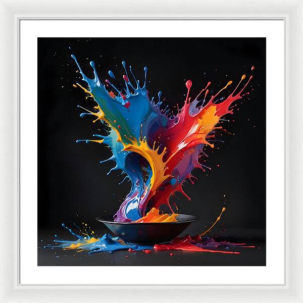 Splash of Creation - Framed Print