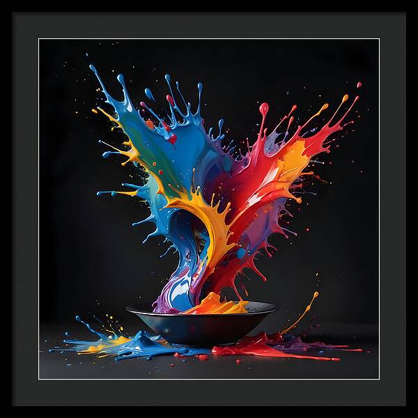 Splash of Creation - Framed Print