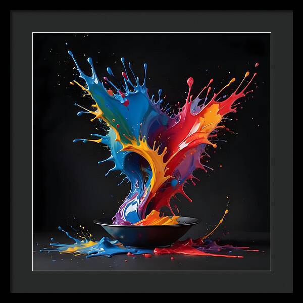 Splash of Creation - Framed Print